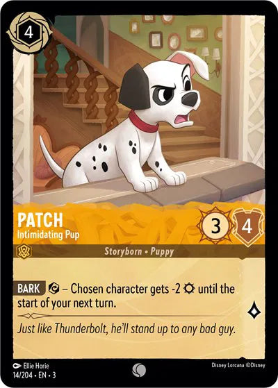 14/204 - Patch - Intimidating Pup - Common COLD FOIL