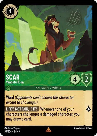 93/204 - Scar - Vengeful Lion Rare Cold Foil