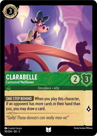 90/204 - Clarabelle - Contented Wallflower Uncommon Cold Foil