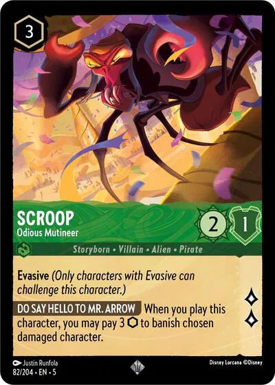 82/204 - Scroop - Odious Mutineer Super Rare Cold Foil