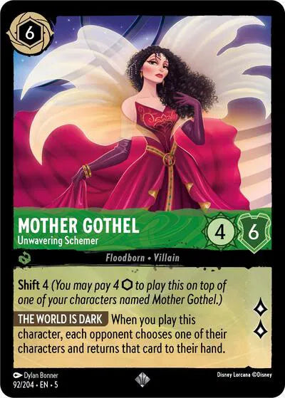 92/204 - Mother Gothel - Unwavering Schemer Super Rare Cold Foil