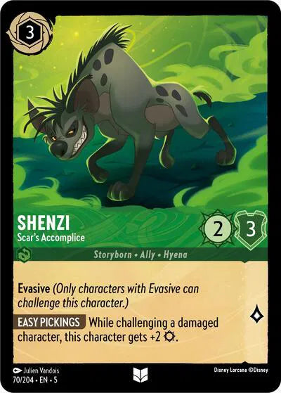 70/204 - Shenzi - Scar's Accomplie Uncommon Cold Foil