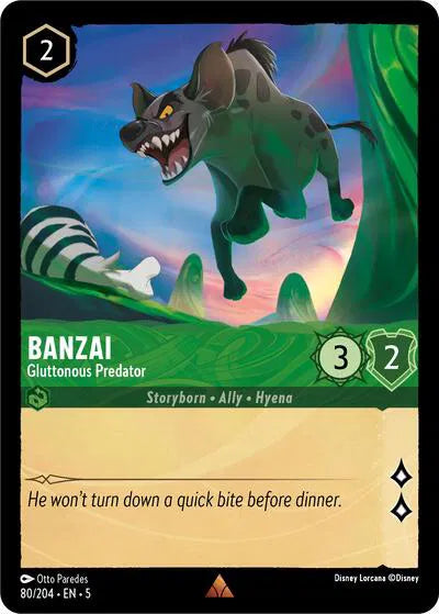 80/204 - Banzai - Gluttonous Predator Rare Cold Foil