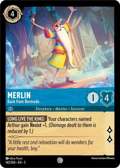 142/204 - Merlin - Back from Bermuda Common Cold Foil