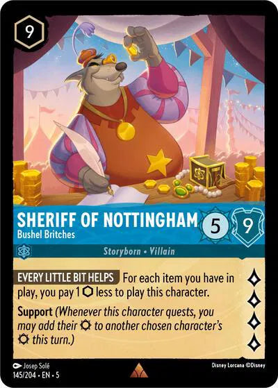 145/204 - Sheriff of Nottingham - Bushel Britches Rare Cold Foil